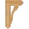 Ekena Millwork Olympic Arts & Crafts Rough Sawn Bracket, Western Red Cedar, 4"W x 14"D x 22"H BKT04X14X22OLY03RWR - alternate 3
